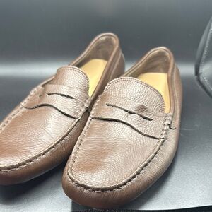 Lacoste Brown Leather Loafers